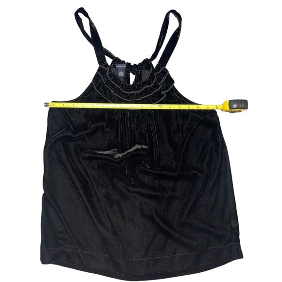 Tommy Hilfiger Womens M Halter Top Whimsigoth Dark Romantic Velvet Goth Vamp - Picture 6 of 7